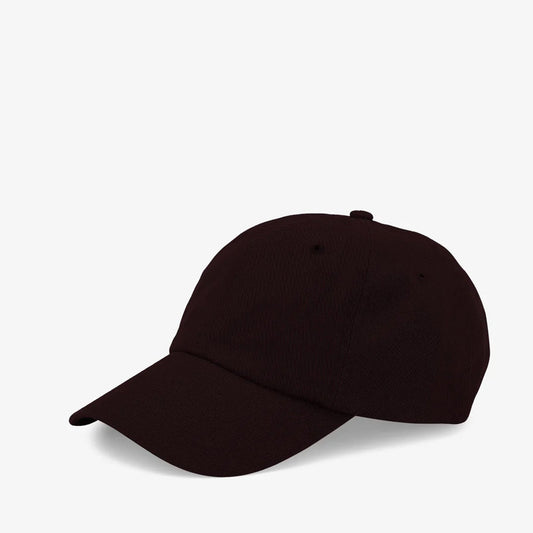 Minimalist Unisex Baseball Cap - Curved Brim, Adjustable Fit, Oxblood Red 0