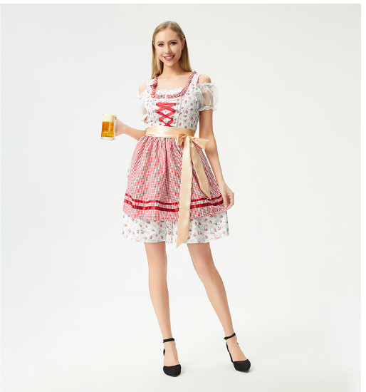 Modern Oktoberfest Dirndl Dress Women Stylish Comfortable Festive Wear 7