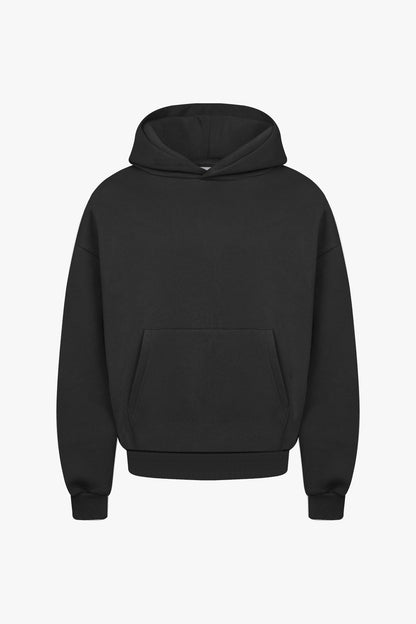 Oversized Black Hoodie for Men - Soft Heavyweight Cotton, Cozy Fit, Streetwear 4