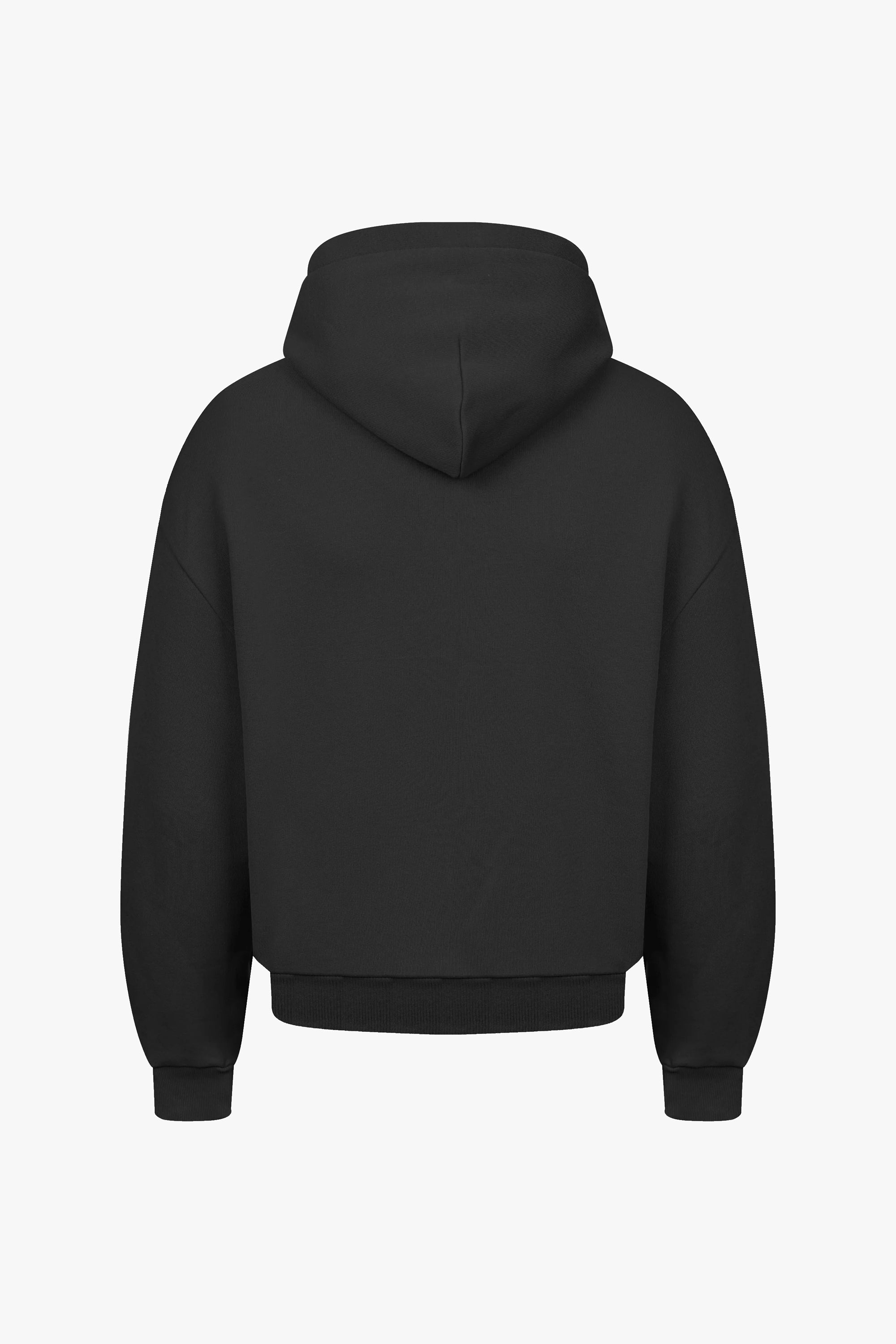 Oversized Black Hoodie for Men - Soft Heavyweight Cotton, Cozy Fit, Streetwear 5