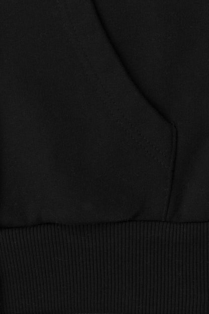 Oversized Black Hoodie for Men - Soft Heavyweight Cotton, Cozy Fit, Streetwear 6