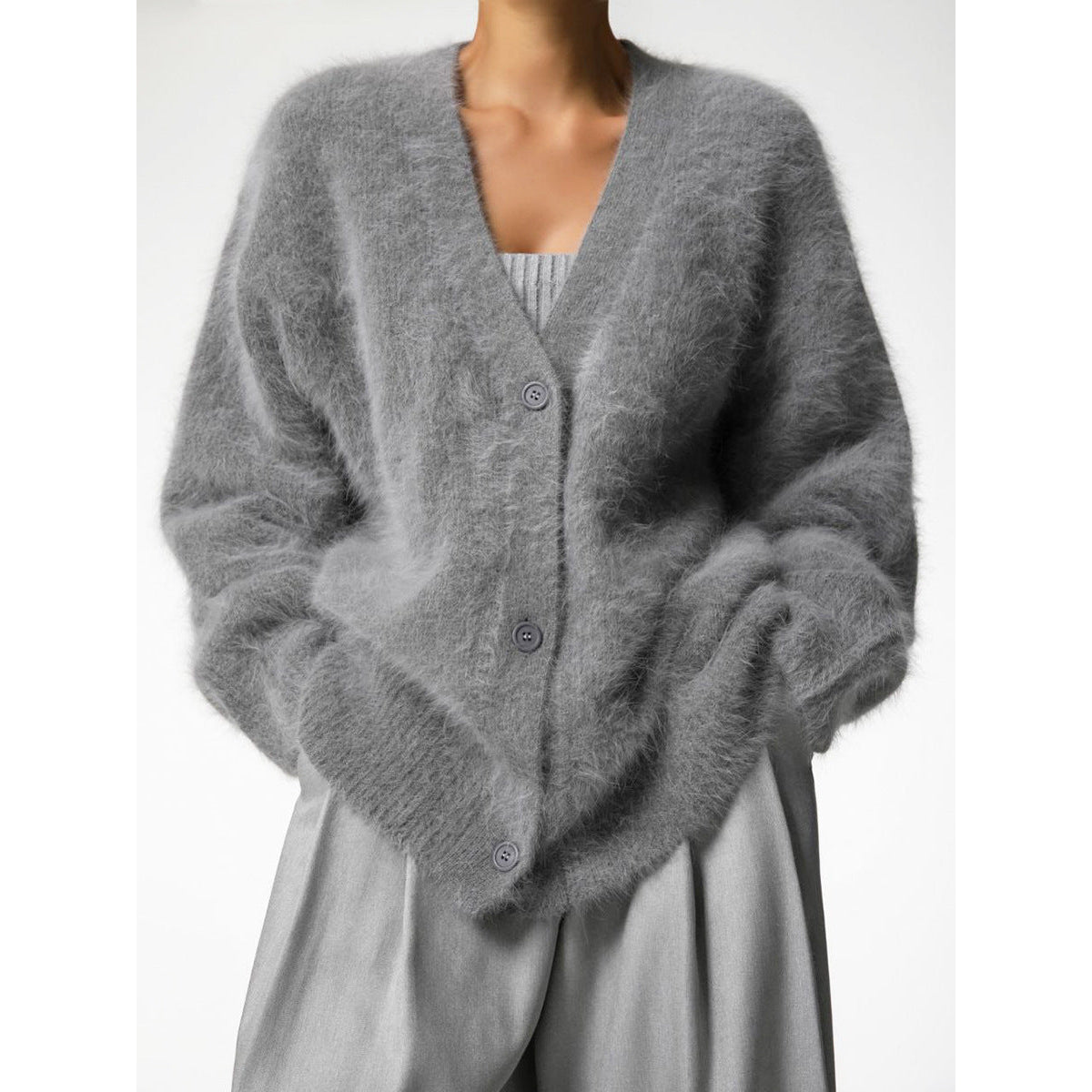 Oversized Cardigan Women Faux Cashmere Cozy Style Casual Chic 11
