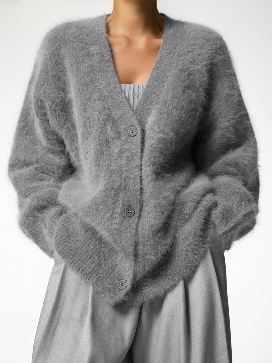 Oversized Cardigan Women Faux Cashmere Cozy Style Casual Chic 11
