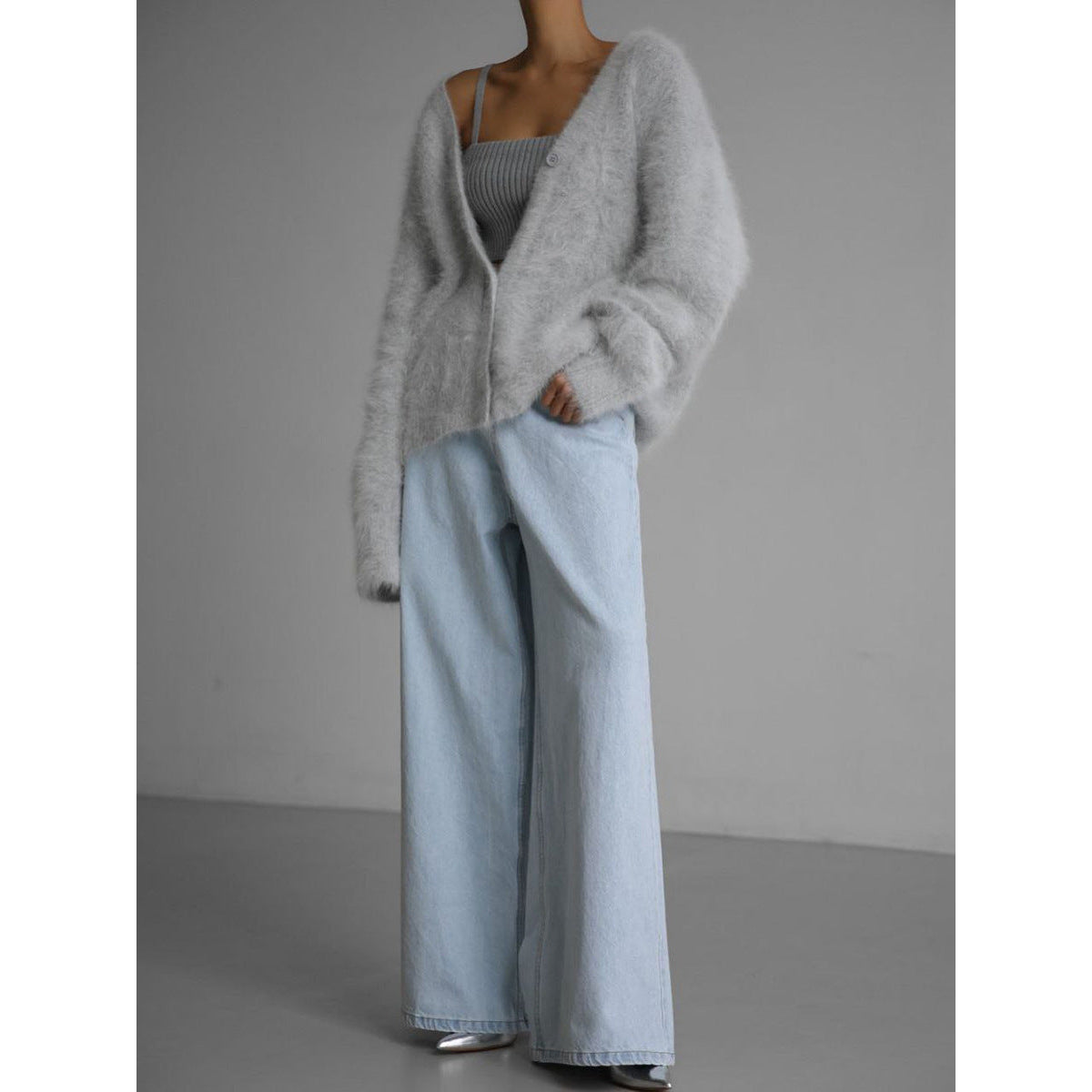 Oversized Cardigan Women Faux Cashmere Cozy Style Casual Chic 6