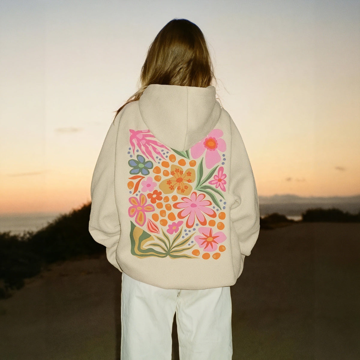 Oversized Hoodie For Women - Soft Heavyweight Cotton, Cozy Inner Lining, Minimalist Streetwear Vibe 0