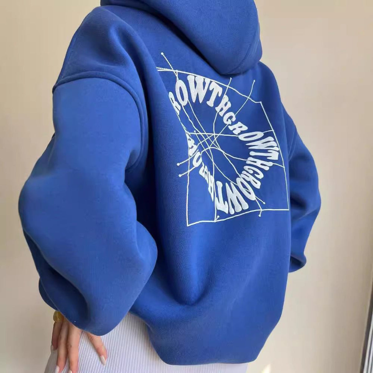 Oversized Hoodie Women - Soft Heavyweight Cotton, Dropped Shoulders, Minimalist Streetwear Vibe in Solid Black or Grey 4