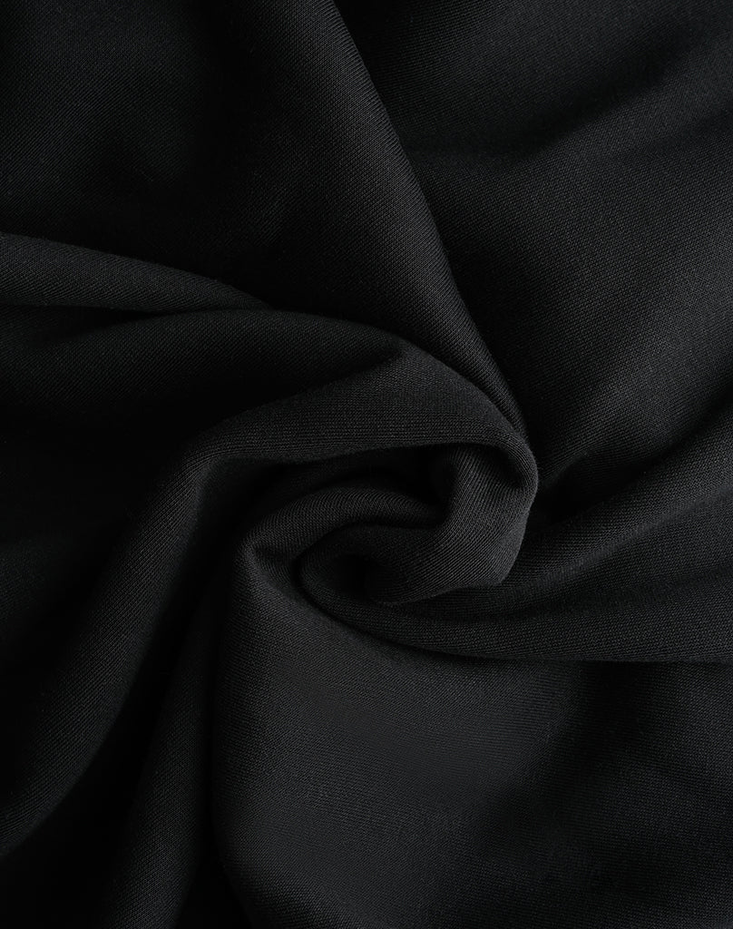 Oversized Hoodie for Men - Soft Black Cotton Blend, Relaxed Fit, Minimalist Streetwear 5