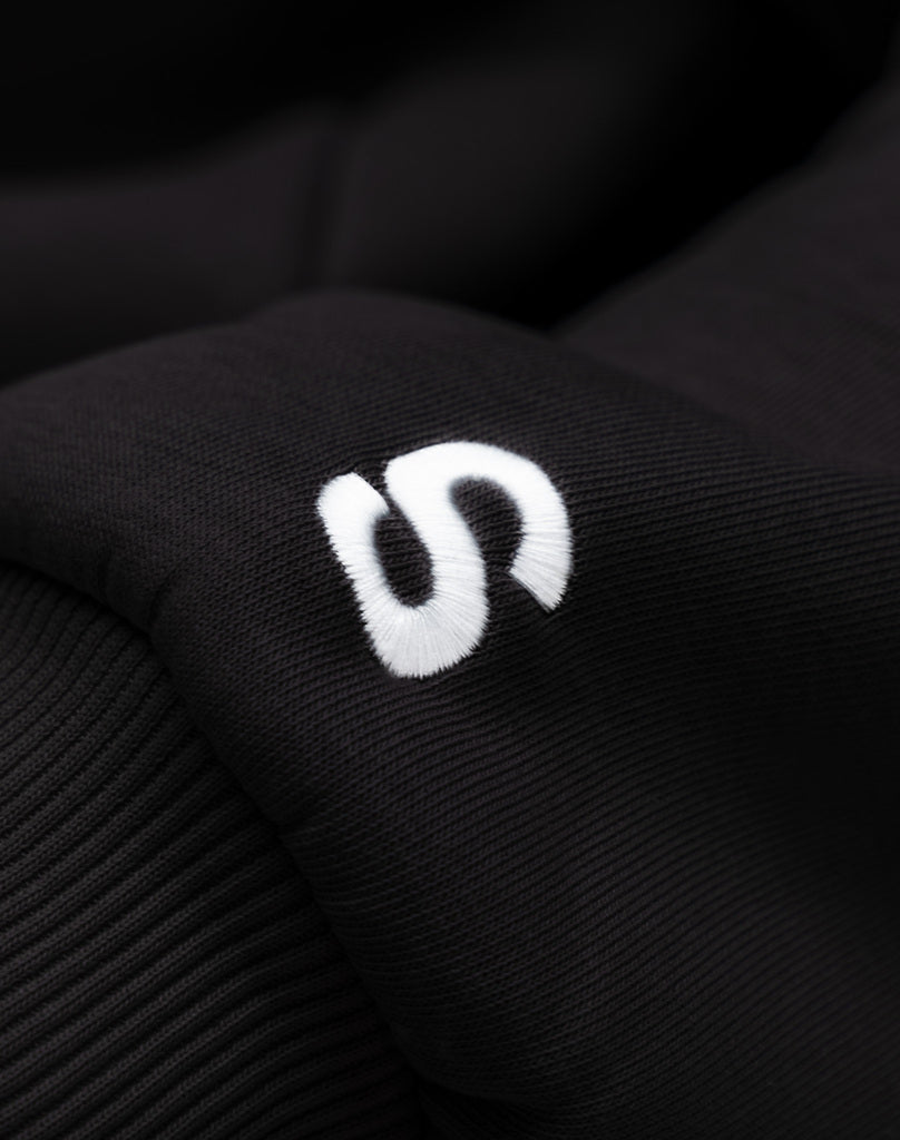 Oversized Hoodie for Men - Soft Black Cotton Blend, Relaxed Fit, Minimalist Streetwear 6