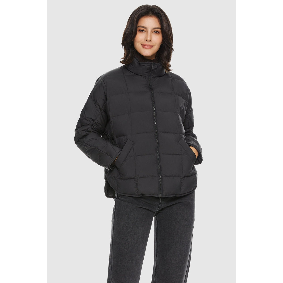 Oversized Insulated Down Puffer Jacket Lightweight Winter Essential 0