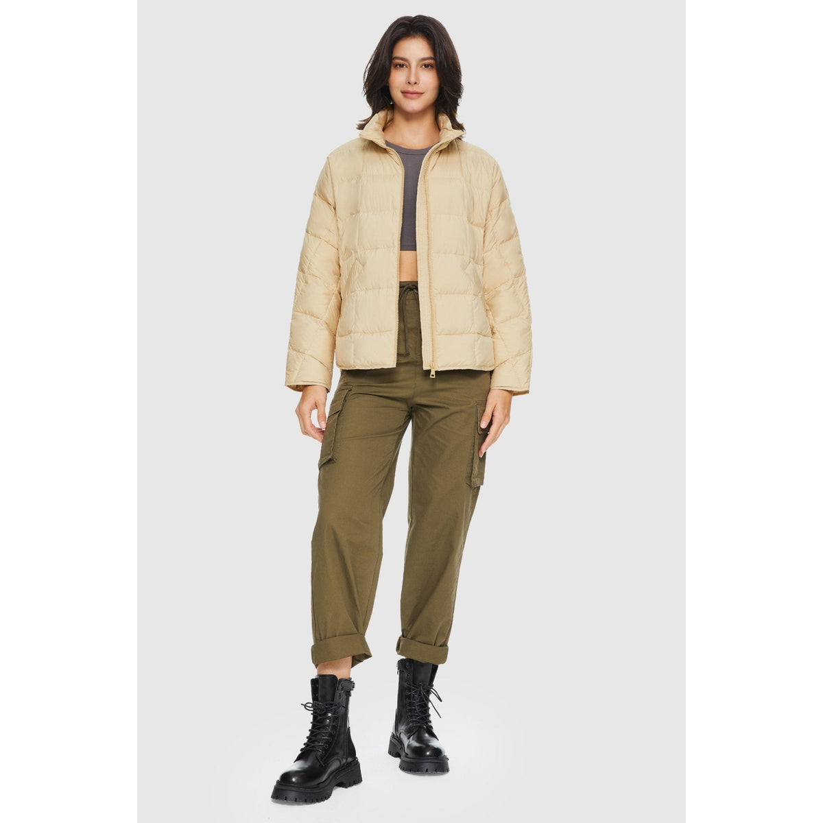 Oversized Insulated Down Puffer Jacket Lightweight Winter Essential 4