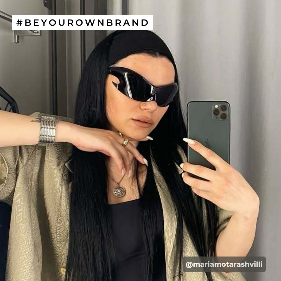 Oversized Streetwear Sunglasses - Unisex Fashion Eyewear with Dark Lenses & UV Protection 1