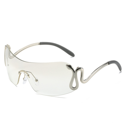 Oversized Streetwear Sunglasses - Unisex Fashion Eyewear with Dark Lenses & UV Protection 1