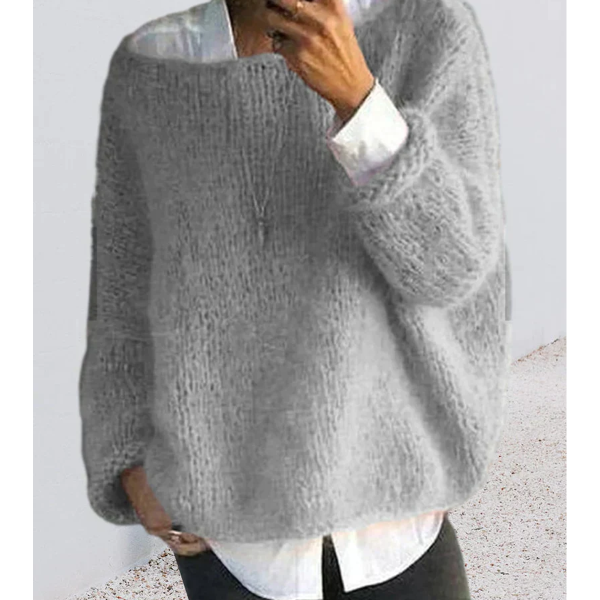 Oversized Sweater Women Soft Cozy Knitted Winter Fashion 1