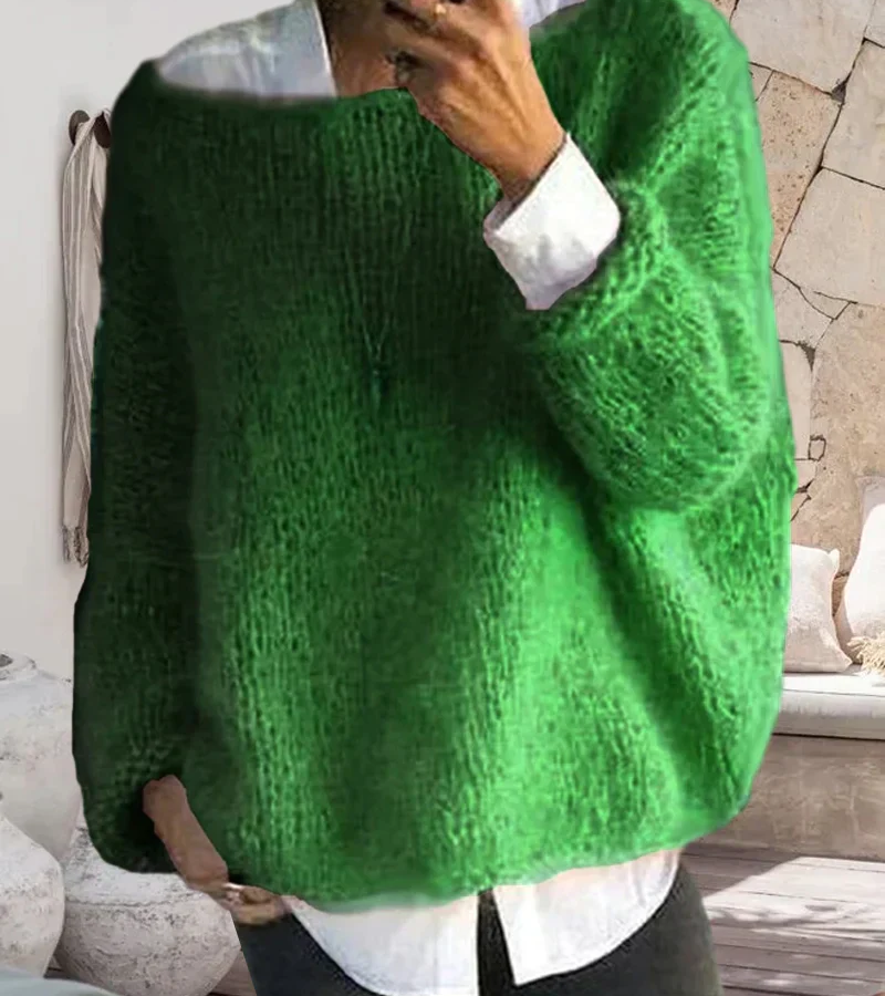 Oversized Sweater Women Soft Cozy Knitted Winter Fashion 2