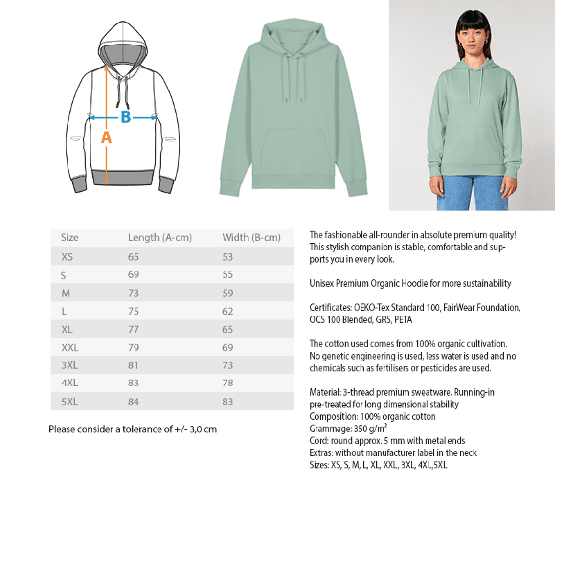 Oversized Unisex Hoodie - Soft Heavyweight Cotton, Minimalist Streetwear, Black or Grey 5
