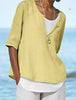 Oversized Women's T-Shirt - Soft Cotton Drop Shoulder Tee in Neutral Tones 0