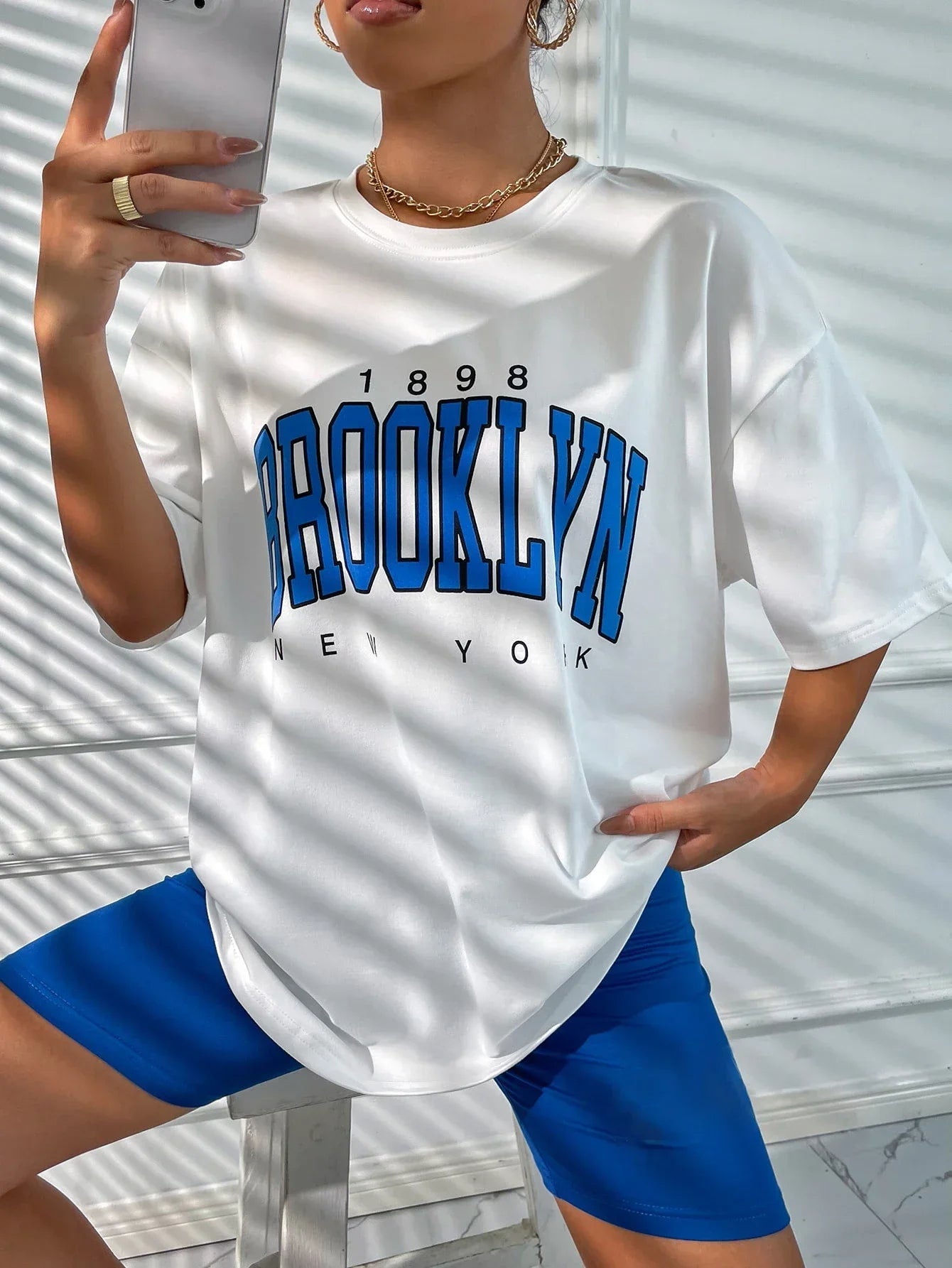 Oversized Women's T-Shirt - Soft Heavyweight Cotton Drop Shoulder Tee in Neutral Tones 8