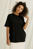 Oversized Women's Tee - Soft Heavyweight Cotton Drop Shoulder T-Shirt in Neutral Tones 9