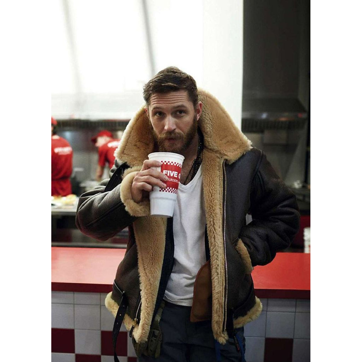 Premium Shearling Jacket Men Tailored Fit Cozy Warmth Timeless Style 3