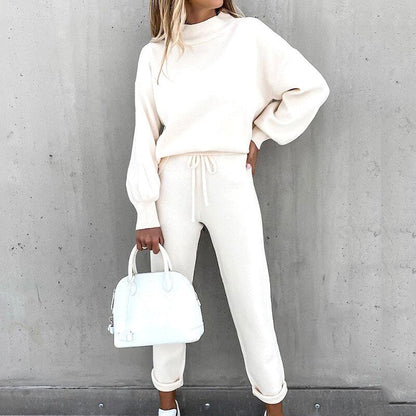 Pullover and Pants Set Women's Loungewear Casual Chic Comfort 0