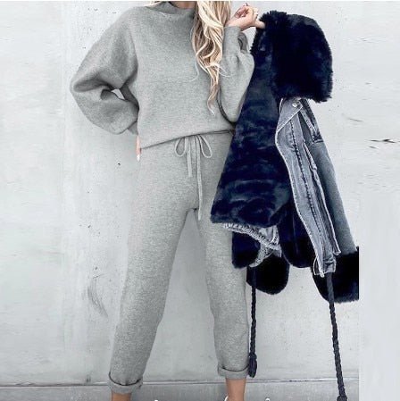 Pullover and Pants Set Women's Loungewear Casual Chic Comfort 3