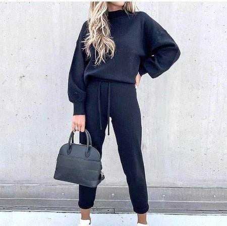 Pullover and Pants Set Women's Loungewear Casual Chic Comfort 4