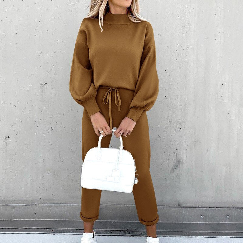 Pullover and Pants Set Women's Loungewear Casual Chic Comfort 6