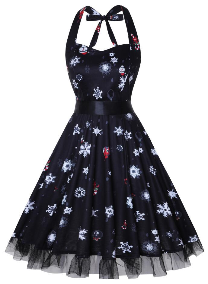 Pumpkin Print Long Sleeve Midi Dress Women Halloween Costume Stylish Autumn 6