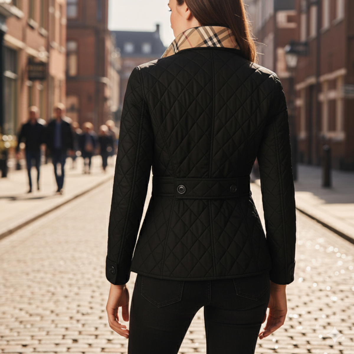 Quilted Jacket Women Cozy Comfort Stand-Up Collar Winter Layer 2
