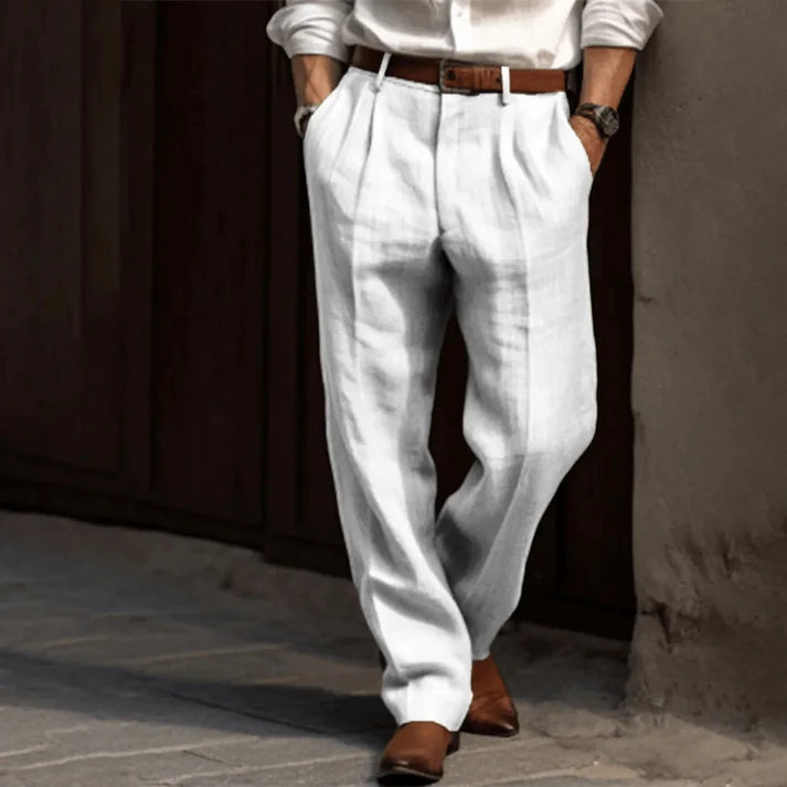 Retro Men’s Trousers Classic Pinstripe Elegant Comfort Stylish Fit 1
