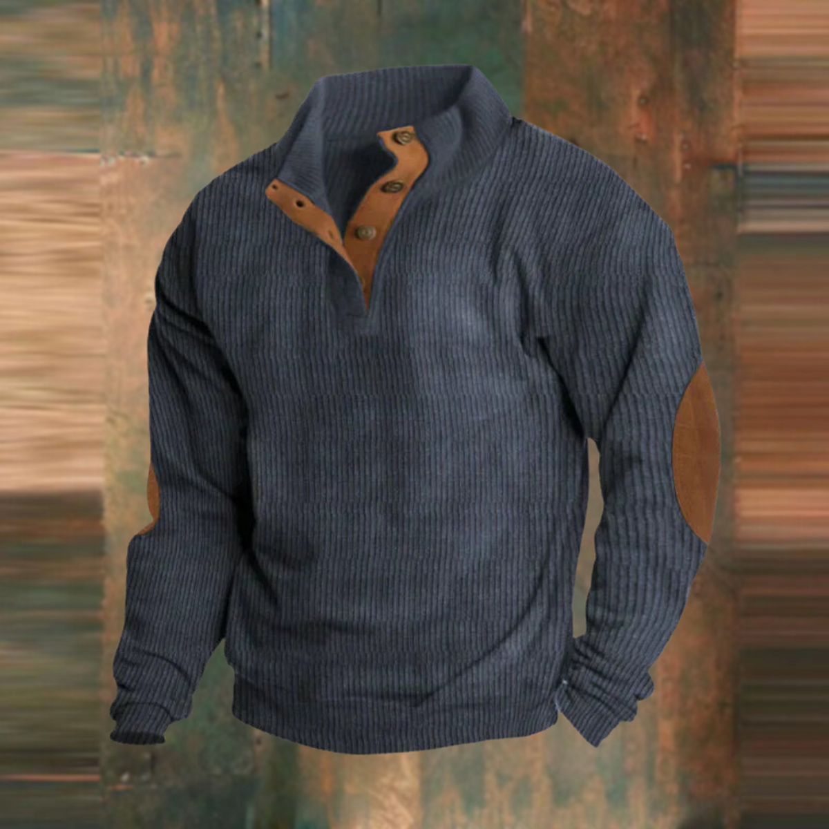 Retro Sweater Comfortable Vintage-Inspired Design Half-Zip for Men and Women 1