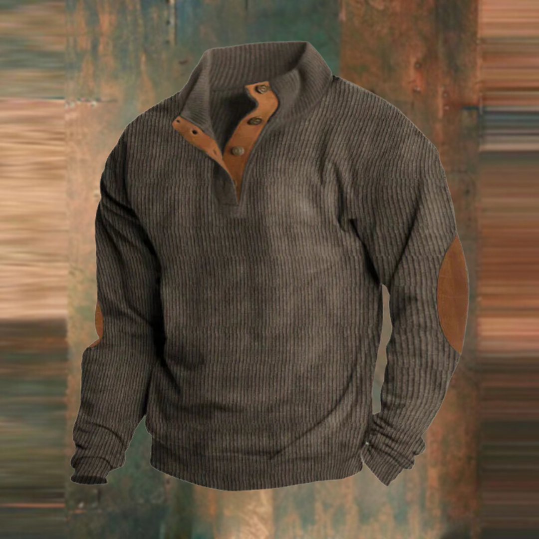Retro Sweater Comfortable Vintage-Inspired Design Half-Zip for Men and Women 2