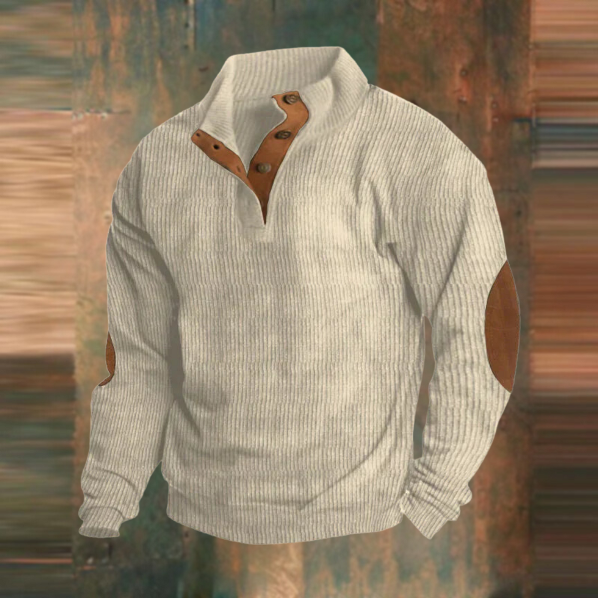 Retro Sweater Comfortable Vintage-Inspired Design Half-Zip for Men and Women 3
