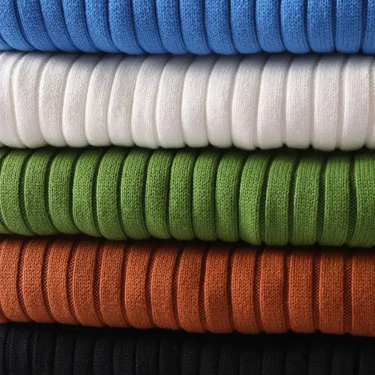 Roll Top Warmth Sweater Women Elegant Striped Design for Winter 7