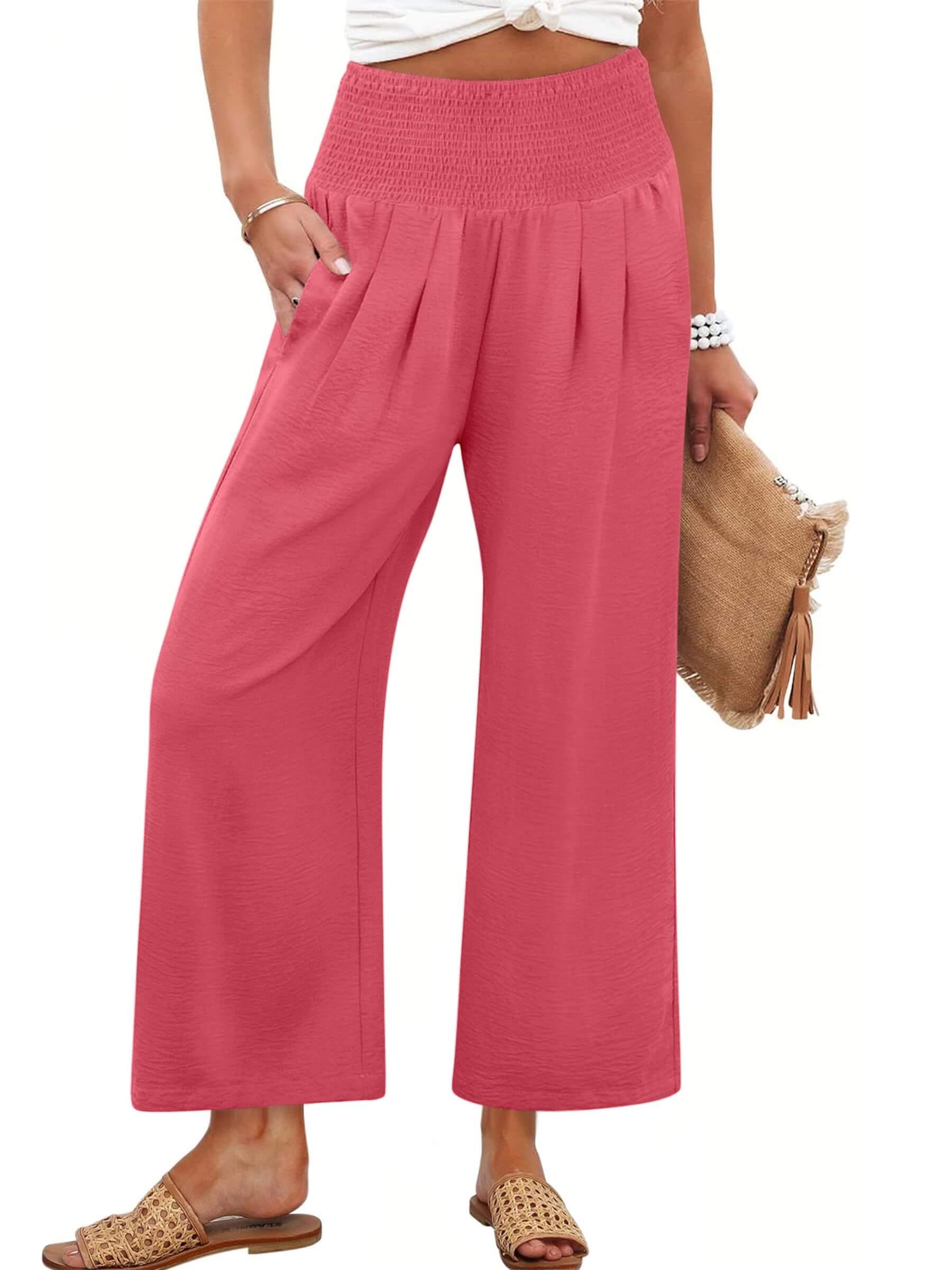 Harper | Fließende Palazzo-Hose mit hohem Bund