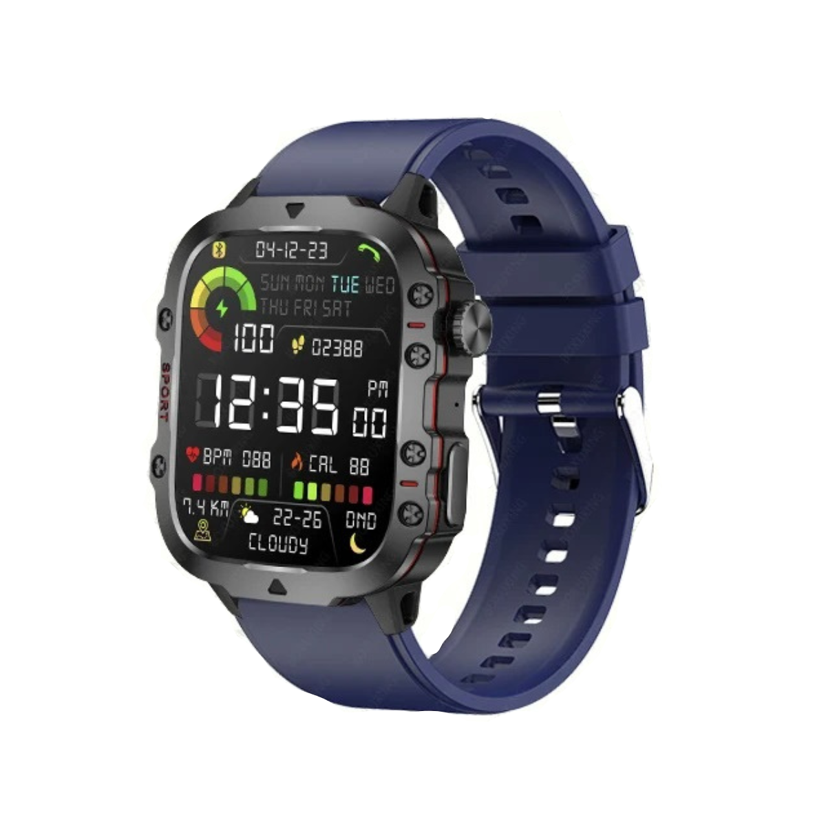 Rugged GPS Smartwatch for Men with Multi-Satellite Navigation | Durable Design for Outdoor Fitness Tracking 0