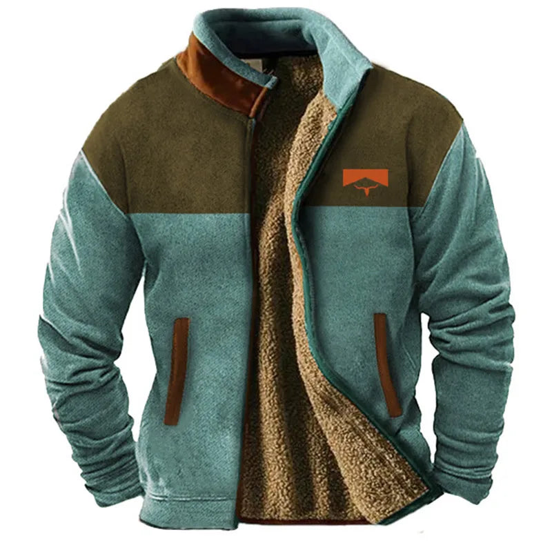 Sherpa Jacket Distinctive Western Style Warm Fleece Outdoor Adventure 3