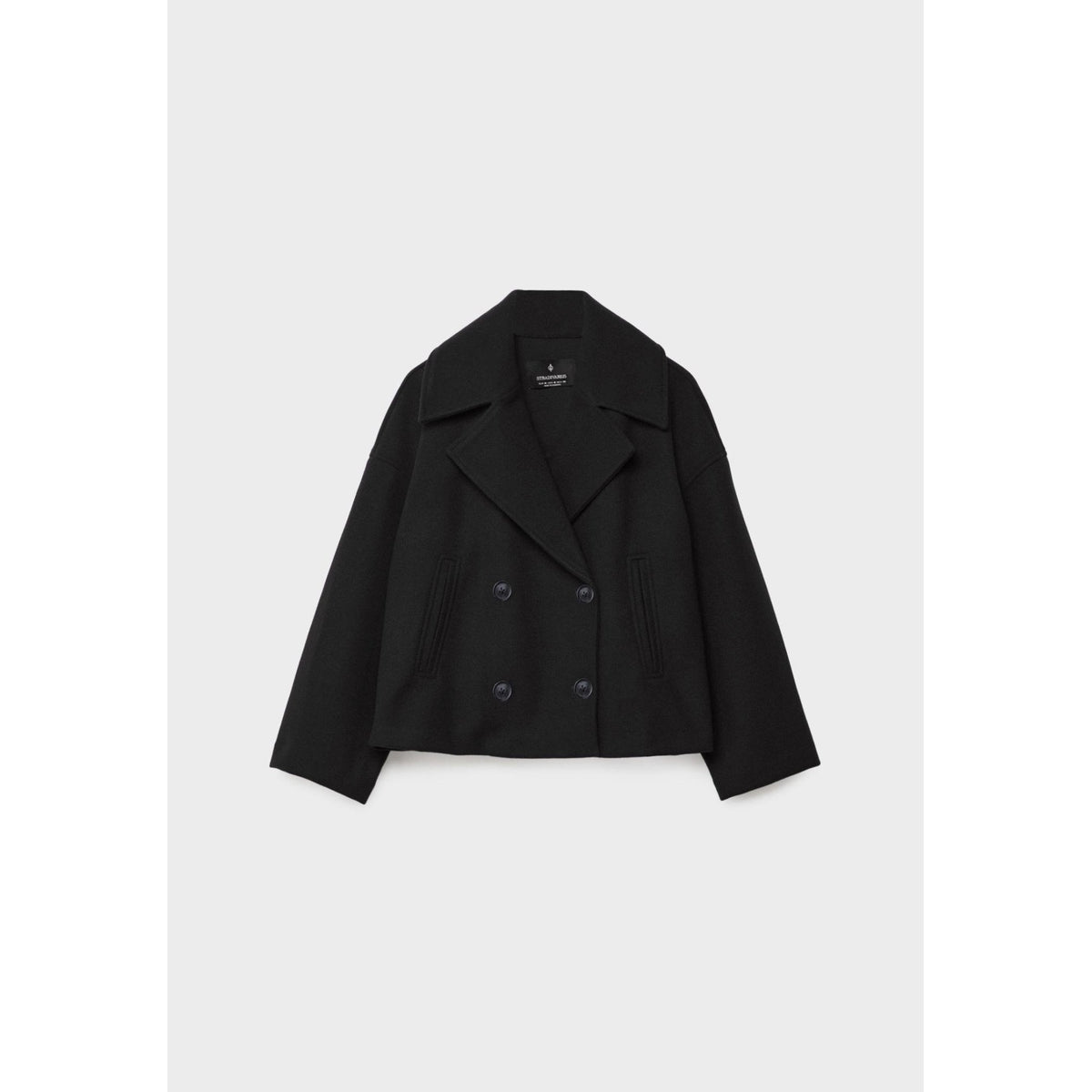 Short Jacket Women Double-Breasted Chic Transitional Style Casual 13