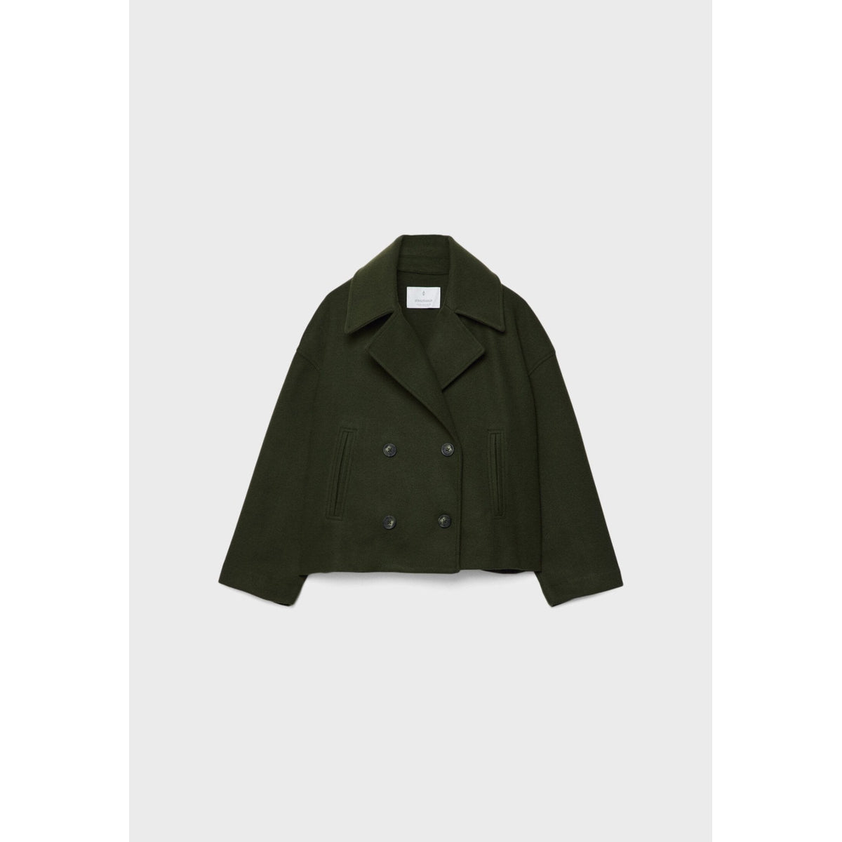 Short Jacket Women Double-Breasted Chic Transitional Style Casual 9