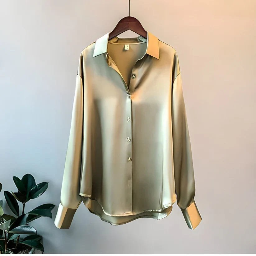 Silk Blouse Women Luxurious Comfort Timeless Design Casual Chic 1
