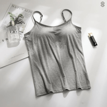 Silky Top Women Integrated Bra Comfortable Chic Design 7