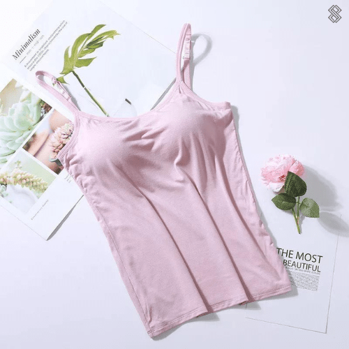 Silky Top Women Integrated Bra Comfortable Chic Design 8