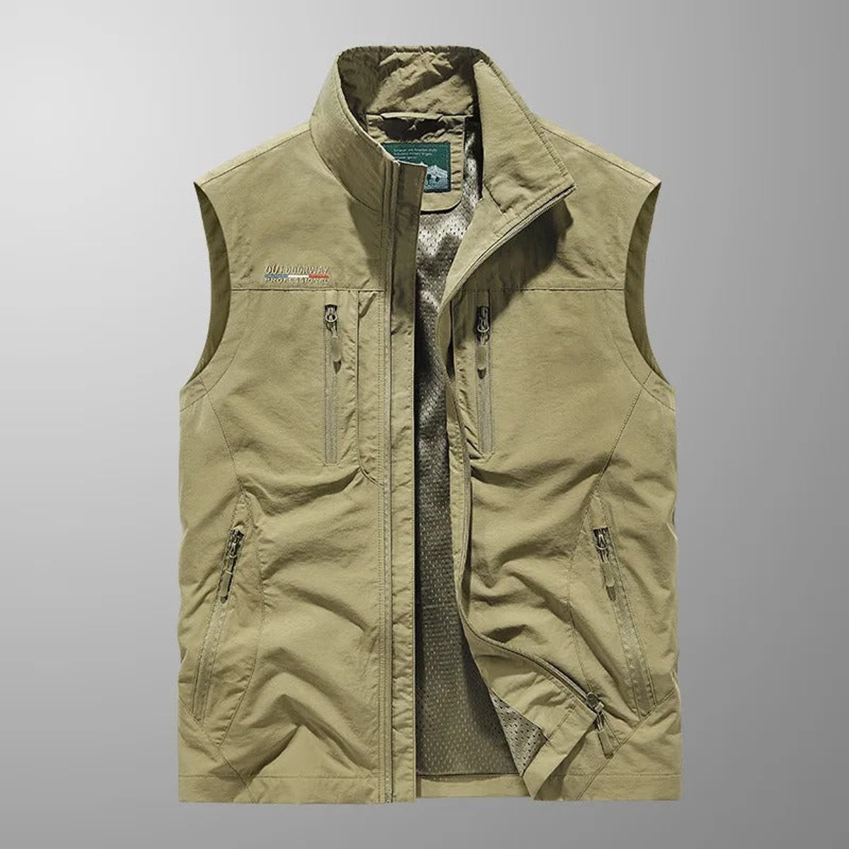 Sleeveless Cargo Vest Lightweight Breathable Outdoor Style Travel-Friendly 3