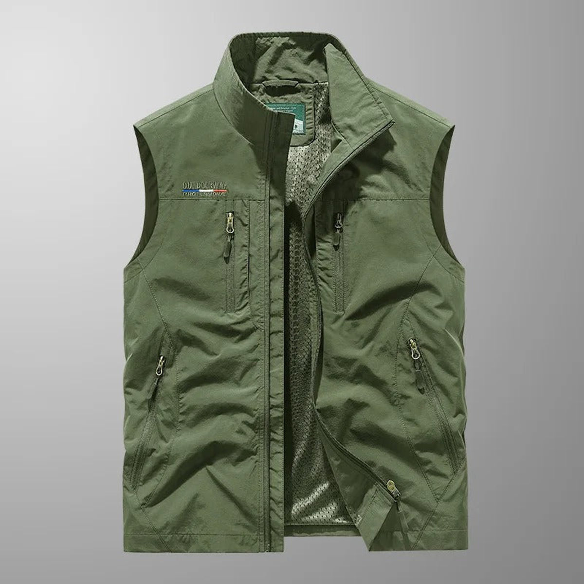 Sleeveless Cargo Vest Lightweight Breathable Outdoor Style Travel-Friendly 4