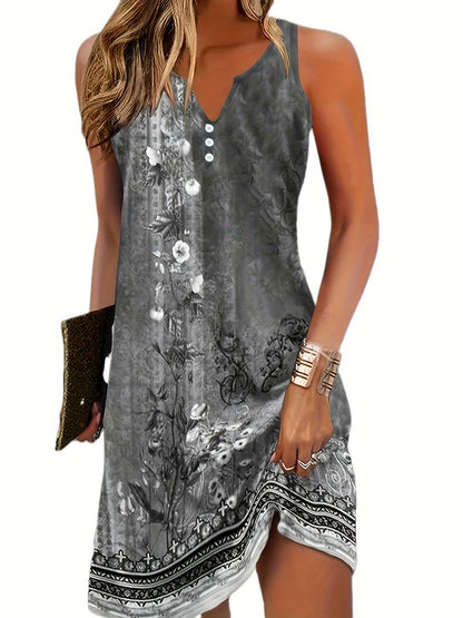 Sleeveless Dress Women Comfortable Mini Casual Chic Summer Style 3