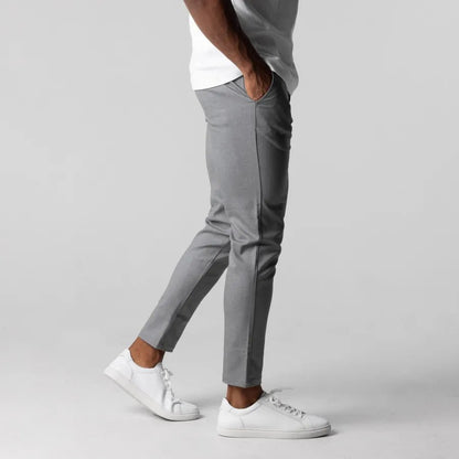 Slim Fit Chino Pants Mens Comfortable Stretch Versatile for Work and Leisure 4