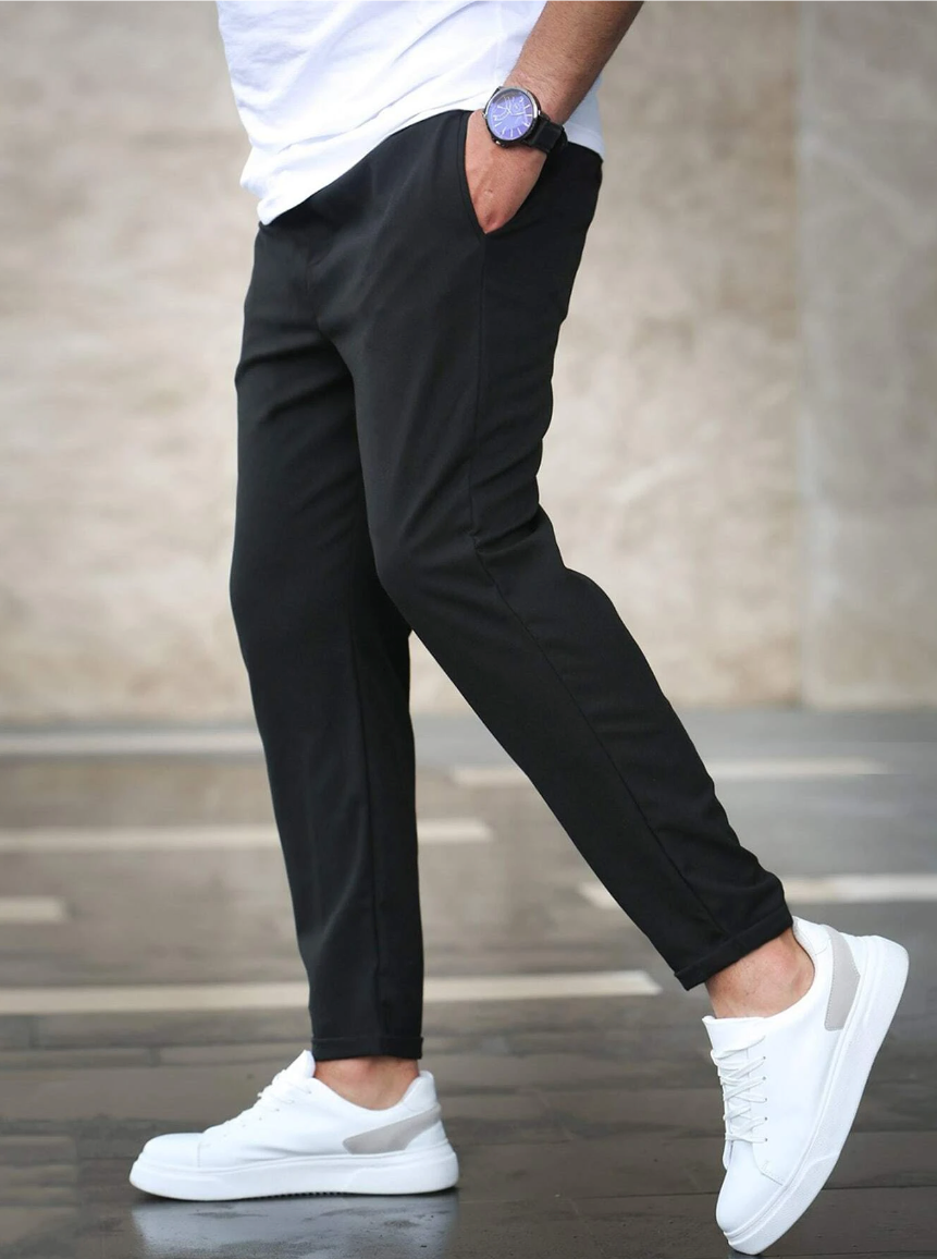 Slim Fit Jogger Pants Men Drawstring Casual Urban Style 6