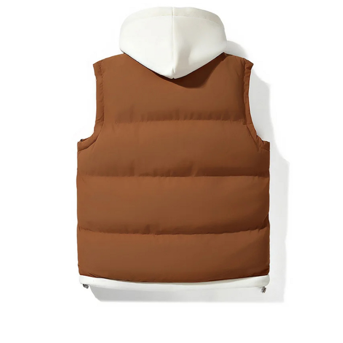 Soft Shell Hooded Puffer Vest Lightweight Insulated Gilet for Layering 2