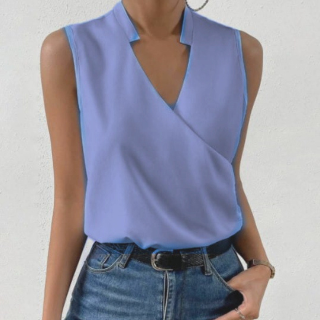 Soft Summer Top Women V-Neck Casual Lightweight Chic 6