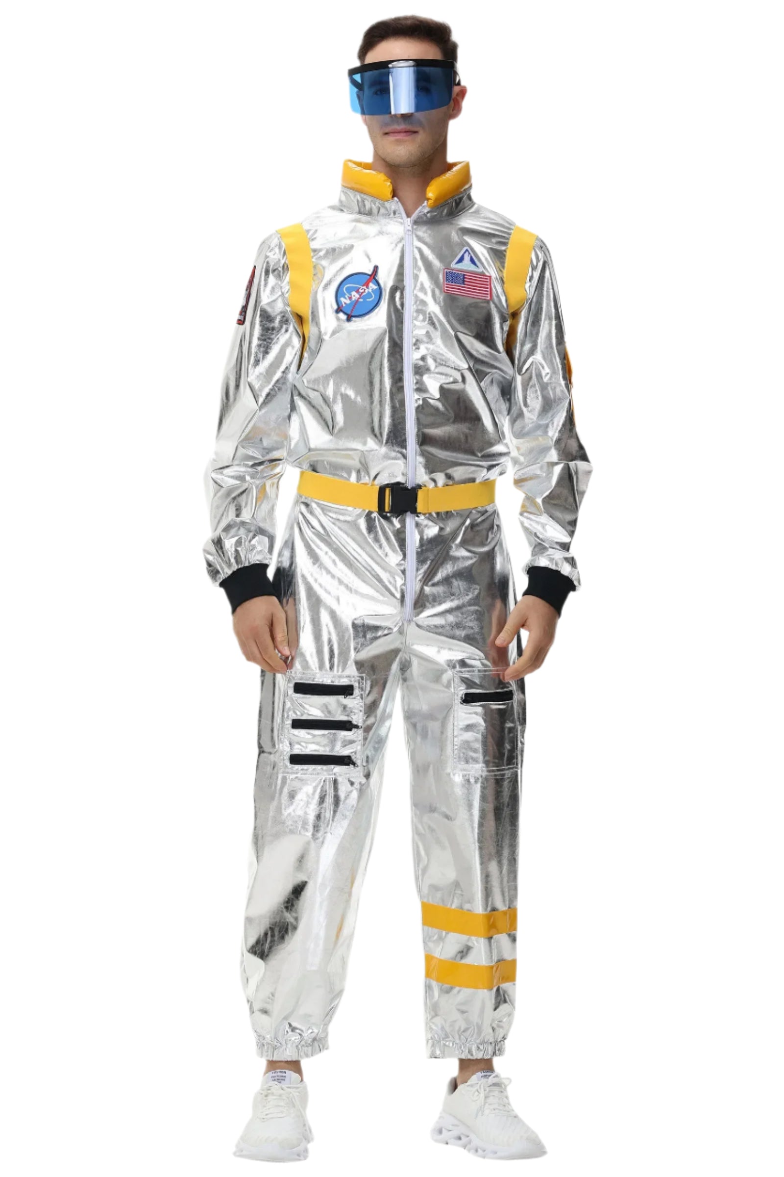 Space Astronaut Costume Adult Halloween Costume Sci-Fi Adventure Outfit 13